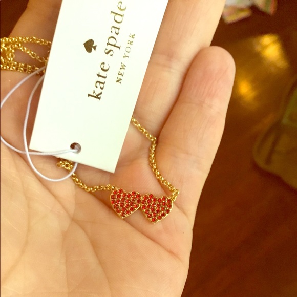 Kate Spade Double Heart Necklace 